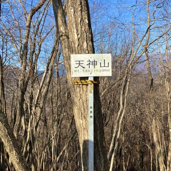 稚児落しまでの途中に天神山がありました。