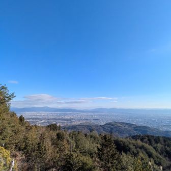 比叡山がみえ〜る。