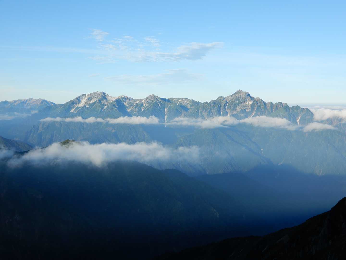 剣岳、立山。