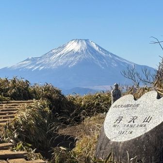 丹沢山からの富士山が素晴らしい