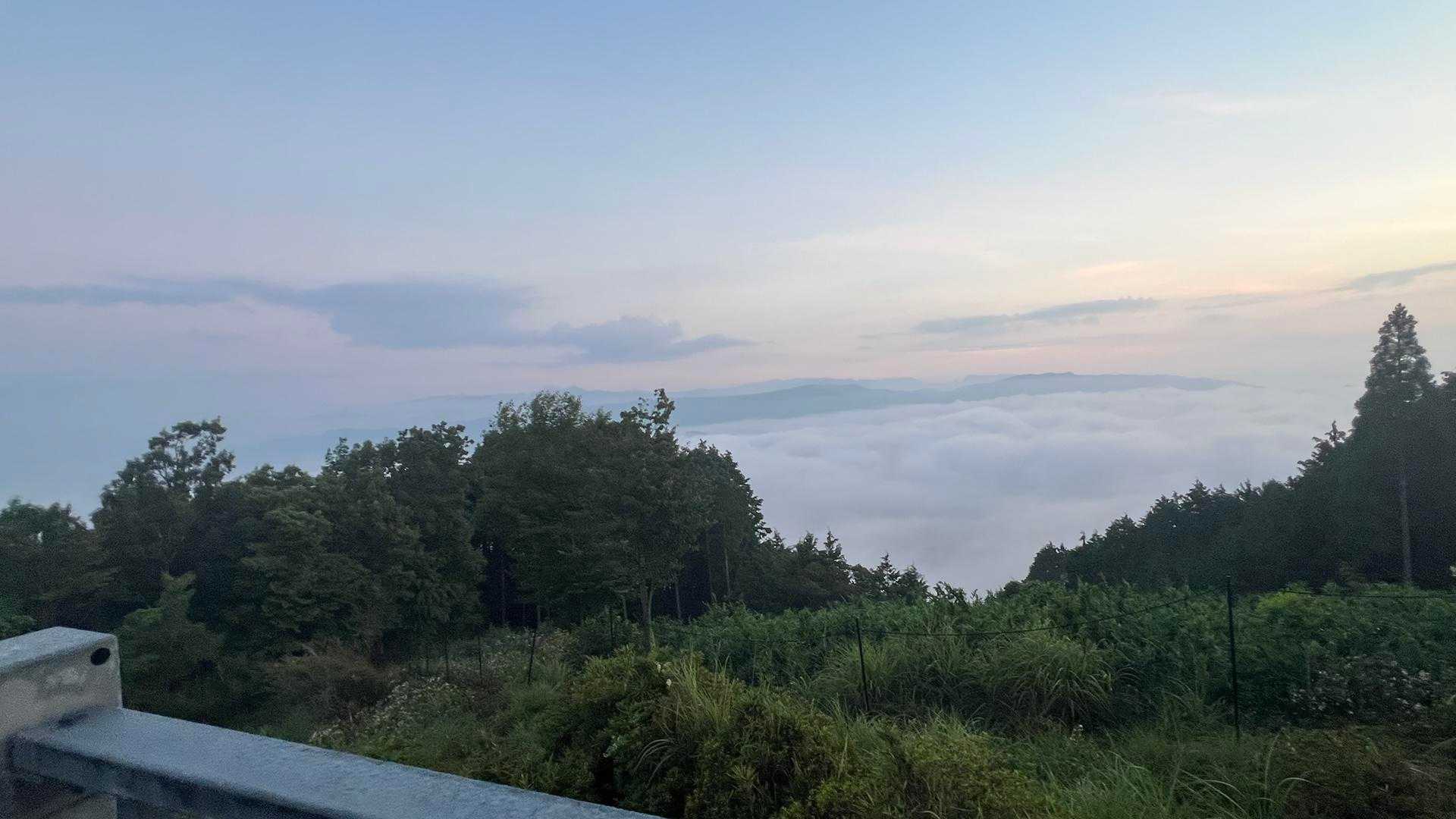 低山ですが雲海が綺麗✨