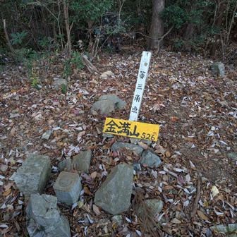 ひたすら下り続けて…
⛰️金満山　524m
スタンプ4個目😶