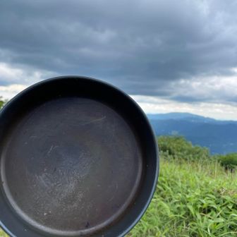 食べ終わる頃にはあやしい雲が☁️