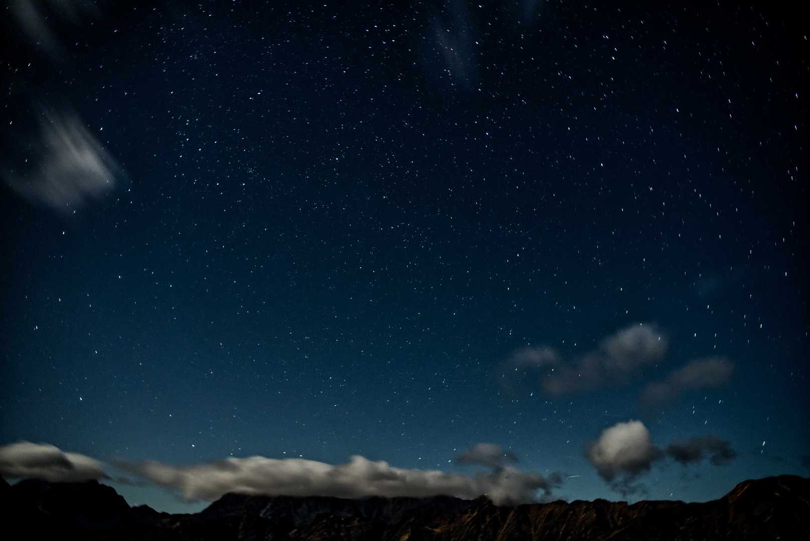 キレット〜槍、その上の星空