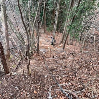下山も急だから足元注意