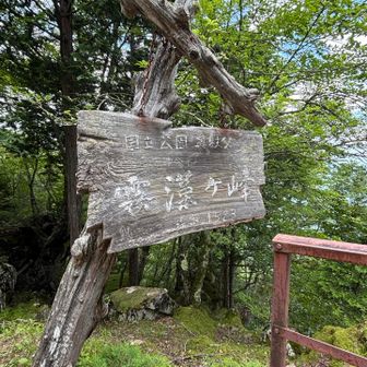 霧藻ヶ峰に到着 ⛰️🤙1,523m