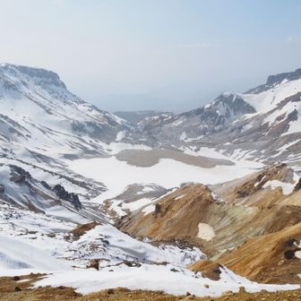 爆裂火口🔥沼平！
昔はここでお仕事をされていた方々がいたらしい…信じられない😨