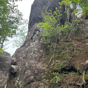 瑠璃山はこの岩の上
