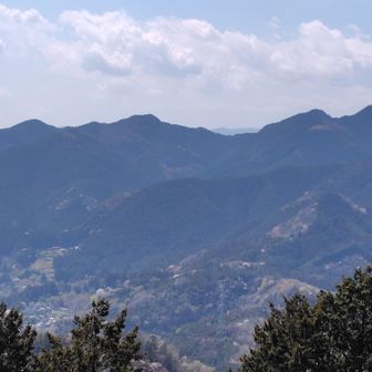 大高取山山頂から飯盛山方面