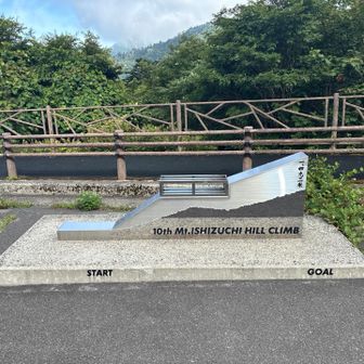 自転車を乗せて写真を撮っている方がいました。