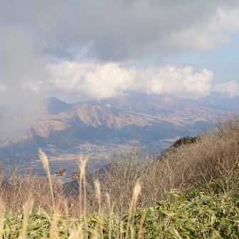阿蘇五岳が見えます。