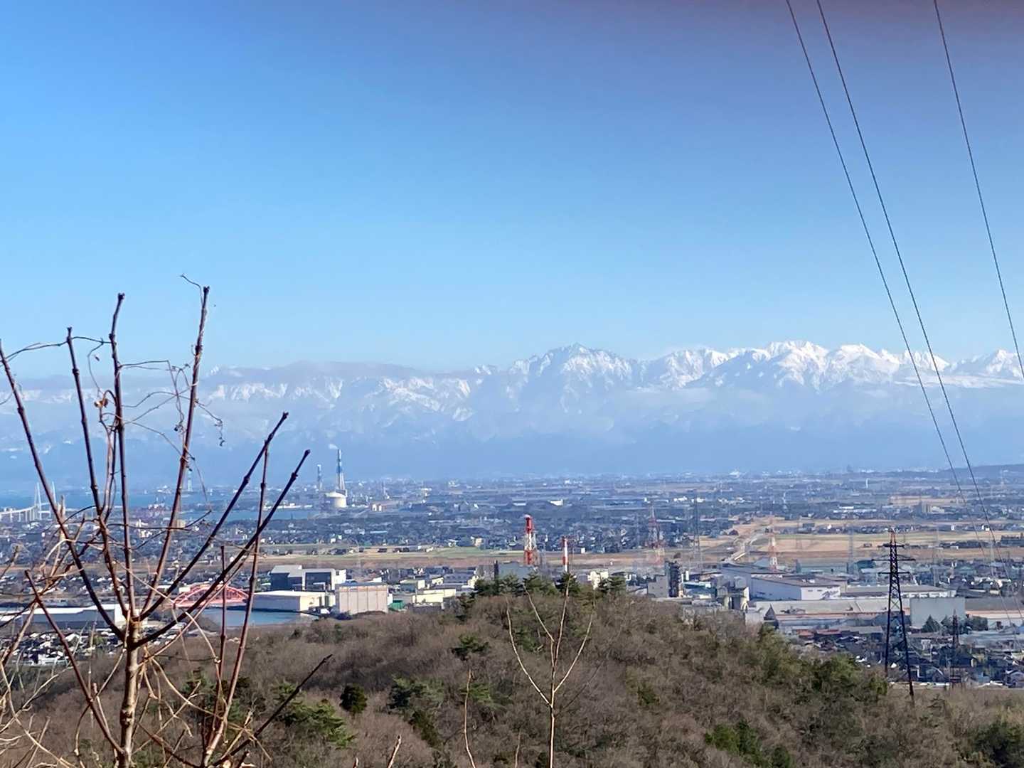 一息ポイントからの立山連峰