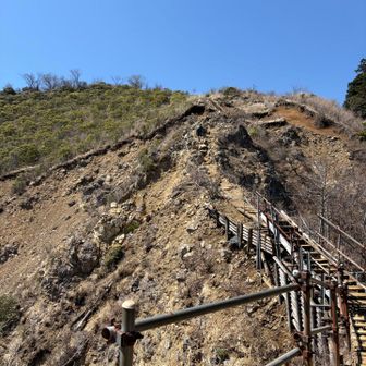 崩落地は上から降りてくる方が怖かった😵‍💫