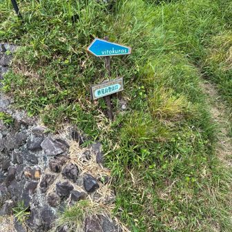 小さな登山口表示発見