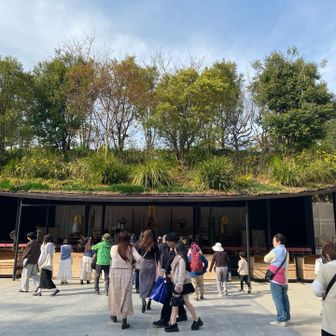 正面はまだ。🙏