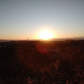 太陽の姿が地平線からすべて出た後、ようやく人が動きだしたので、人混みの隙間からあらためて撮影