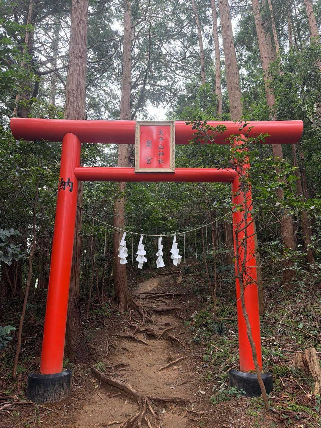 太平山表参道入口-太平山 往復コースの写真