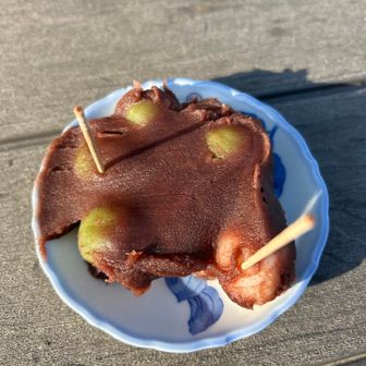 名物のだんご🍡あんこたっぷり