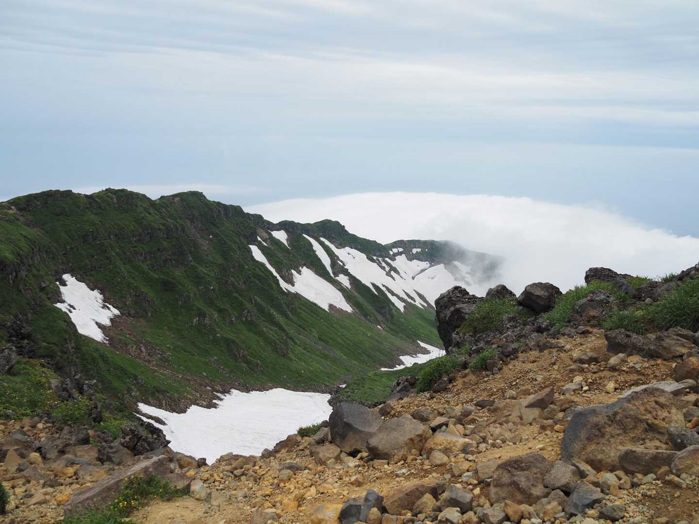 扇子森・鳥海山（新山）・行者岳・伏拝岳・文珠岳 / のりの登山データ