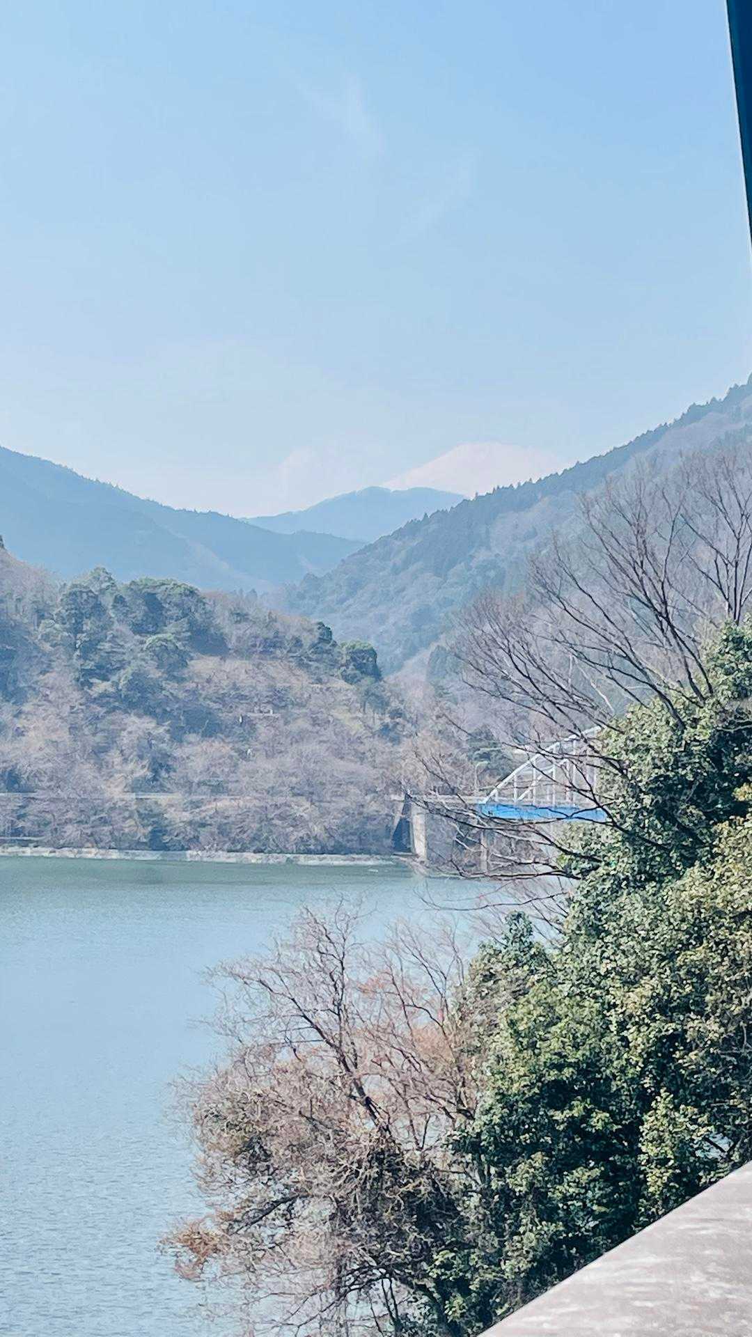 富士山、まだ見えてる😊