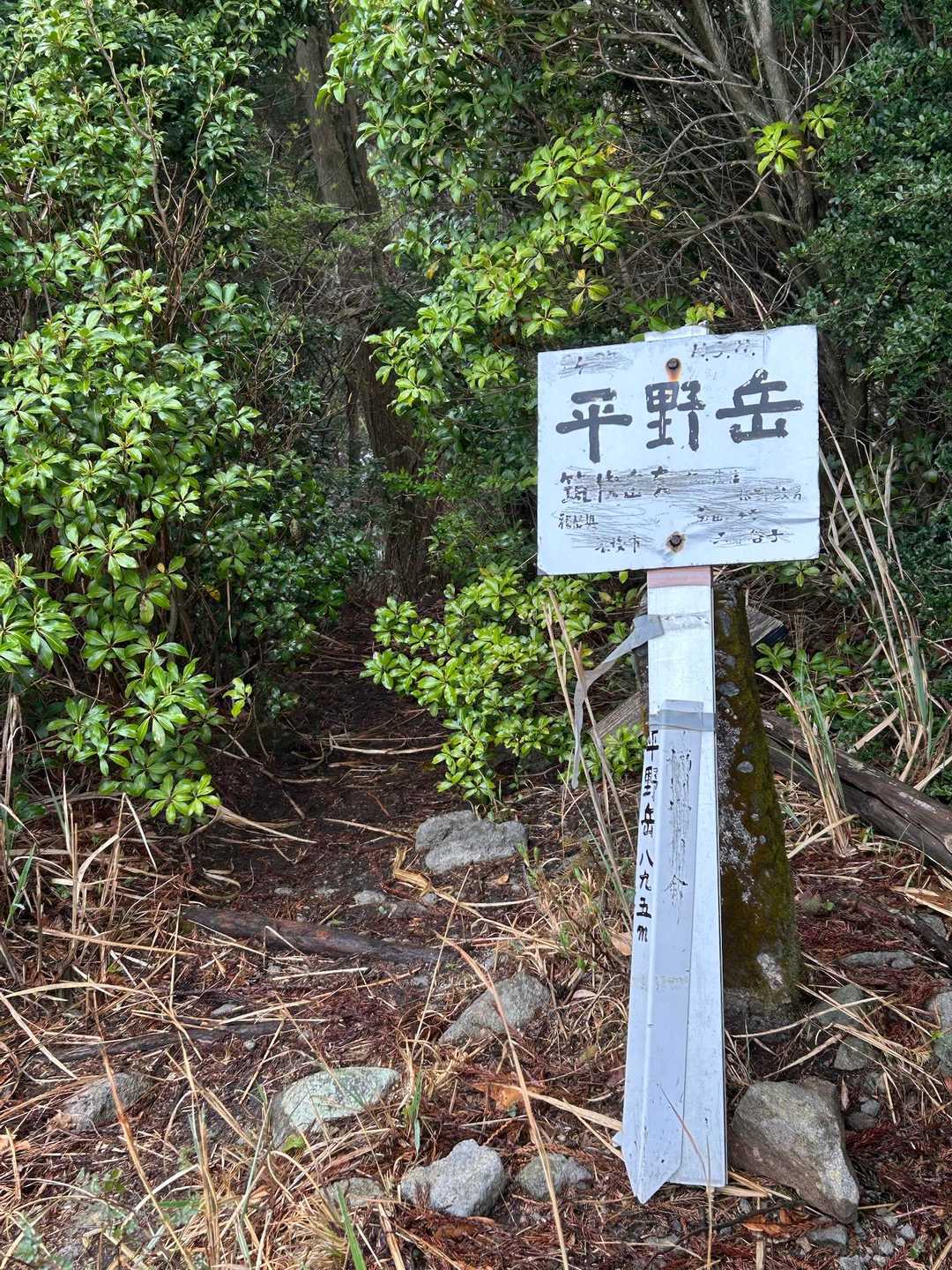 すぐに平野岳