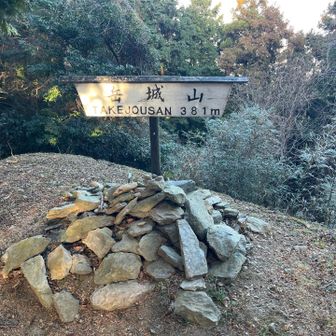岳城山381 mにとうちゃこ⛰️眺望はない。
