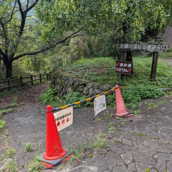 つくたべかんからの渓谷入口は封鎖されてます💦