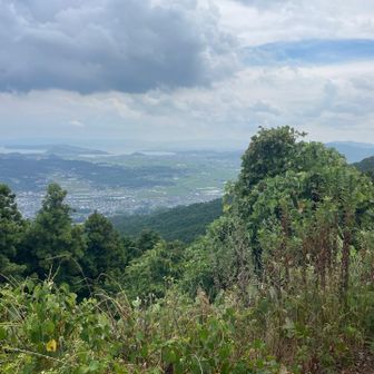 山頂展望台から博多方面