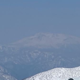 秋田駒ケ岳は花粉で霞んでる🤭