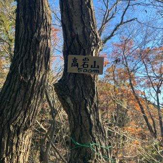 高岩山はノーサミッツ。