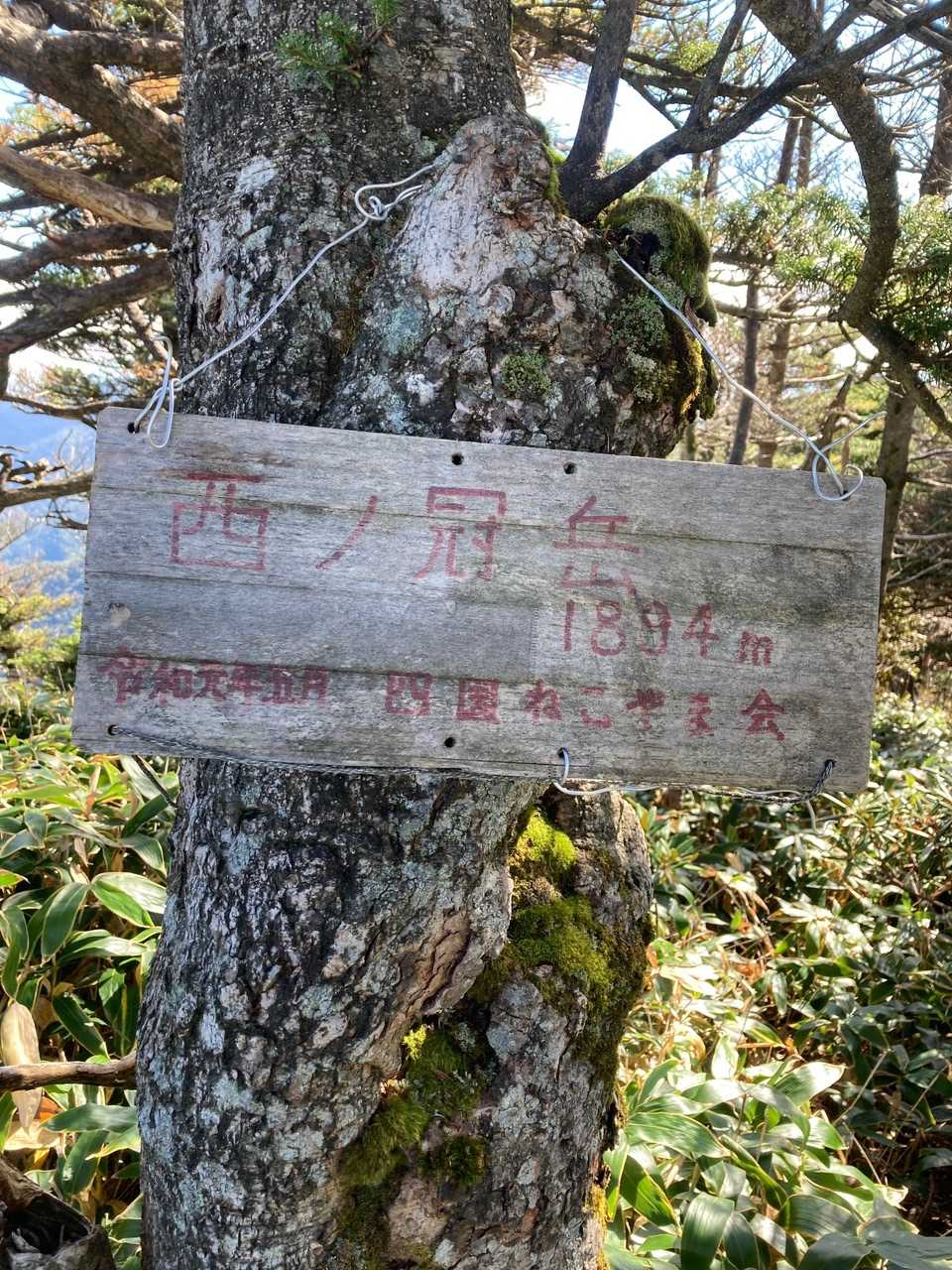 西ノ冠岳到着