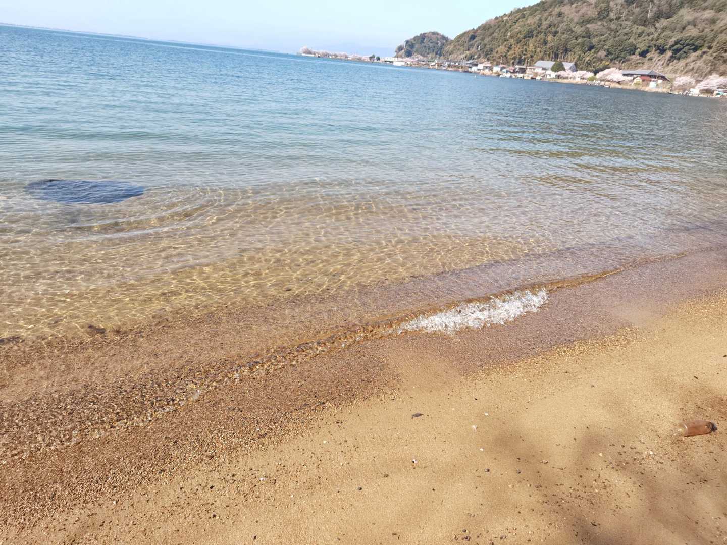 波打ち際…
水の音が心地良い〜