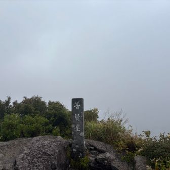 ついた〜普賢岳△

う〜〜〜〜濃霧に大雨〜〜〜〜