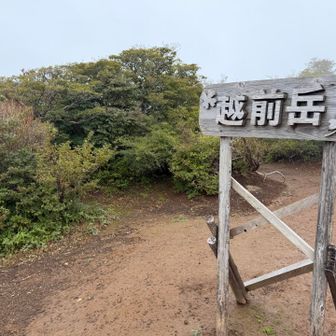 越前岳 山頂到着
