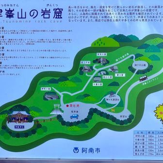 駐車場脇に先ほどの岩窟の説明が … 。
良く考えると、普通の人はこの🅿️から岩窟へ行くよね。