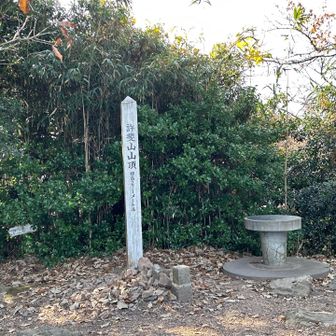 許斐山山頂到着〜！