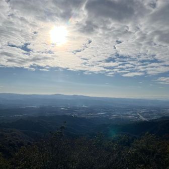 大岩展望台。雲多め。