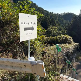 伊豆ヶ岳方面へ
以前は奥村茶屋の裏側の道を通り抜けられましたが崩落の為、通行禁止となり迂回ルートを通りました。
