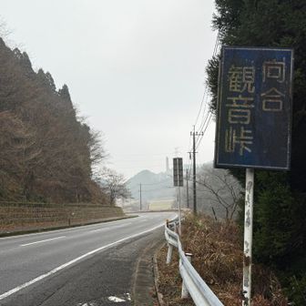 観音峠。街道筋らしい地名。