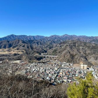大月駅周辺の景色が一望できました