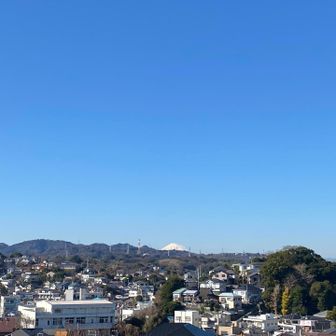 富士山もちらり