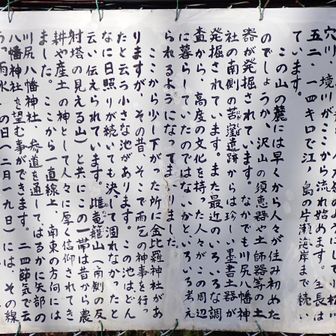 城山ホタル研究会さんが作った解説なのに、ホタルの話は出てこないのね。