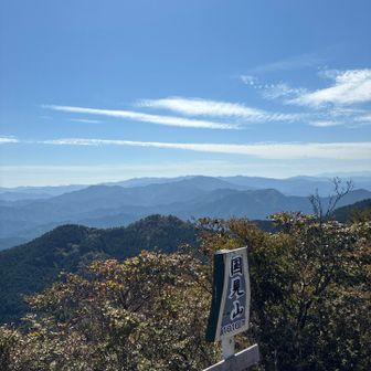国見山１０１６ｍ」。三角点の撮影を忘れてしまいました。