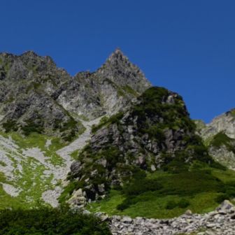 涸沢槍⛰️
これも印象に残りましたが頂上には登れないらしい
