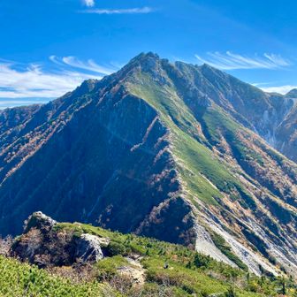 そしてここから見る空木岳の山容の素晴らしさよ