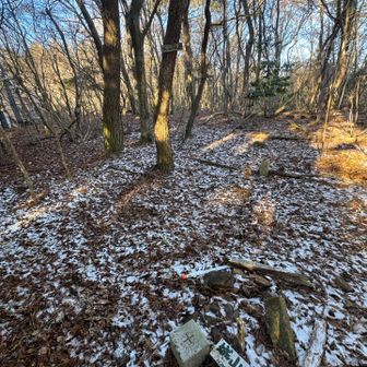 雪が少し残っていました⛄️