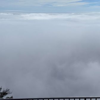 男体山山頂からは雲海が！