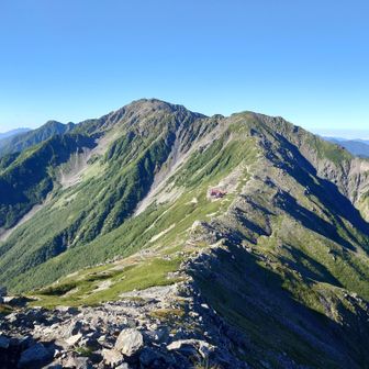 振り返って天空の縦走路
最高です！