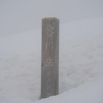 オキノ耳▲1977m到～～～着
まだまだ真っ白の世界だけど来れてよかったね
登山ルートも山頂も夏とは全く違いますね