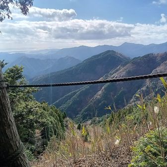 縦走路から左に10m
展望地から駿河湾方面